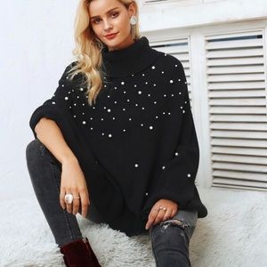 ‘Ariyah’ Batwing Sleeve Beaded Sweater